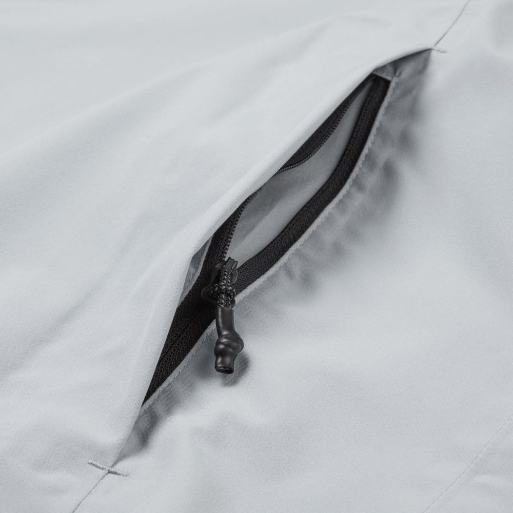 Gill Voyager Rain Jacket zipper detail highlights reverse-coil zip with internal storm guard.