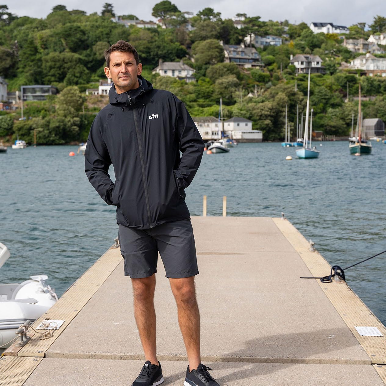 Gill Voyager Rain Jacket zippered pockets keep valuables secure