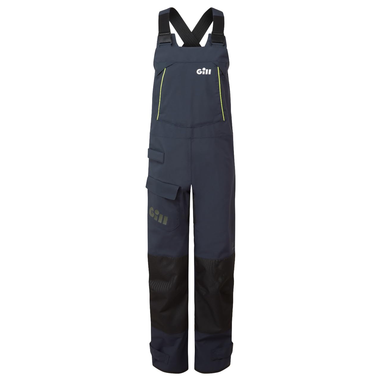 Gill Womens OS2 trousers side view highlighting reinforced panels for durability at sea