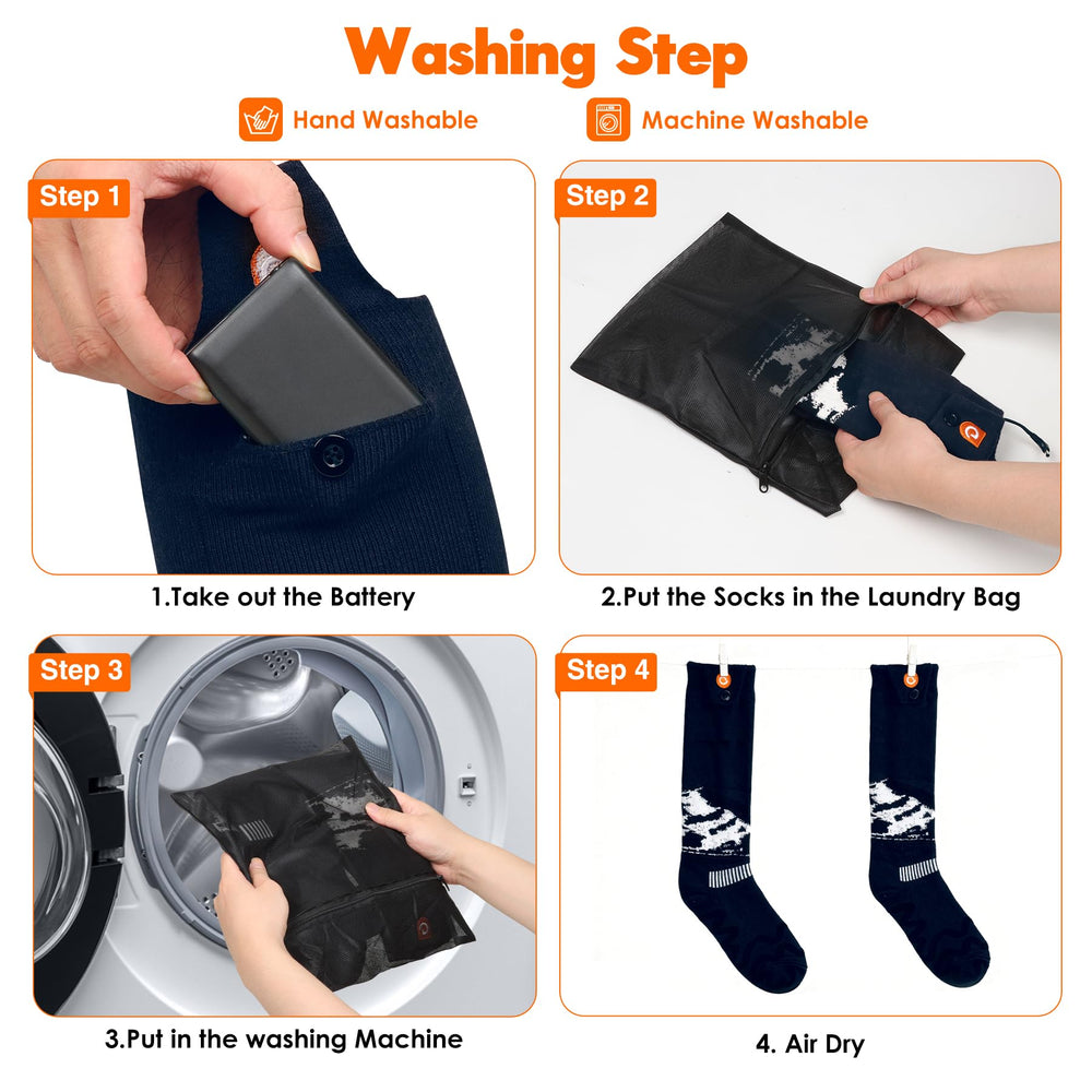 GIOIGOO machine-washable warm socks simplify care while staying skin-friendly.