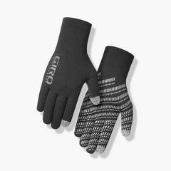 Giro Xnetic H2O winter cycling gloves in black protect hands on wet rides with breathable comfort