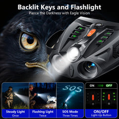 Gipsot night vision goggles infrared illumination with 7 levels enables distant detection