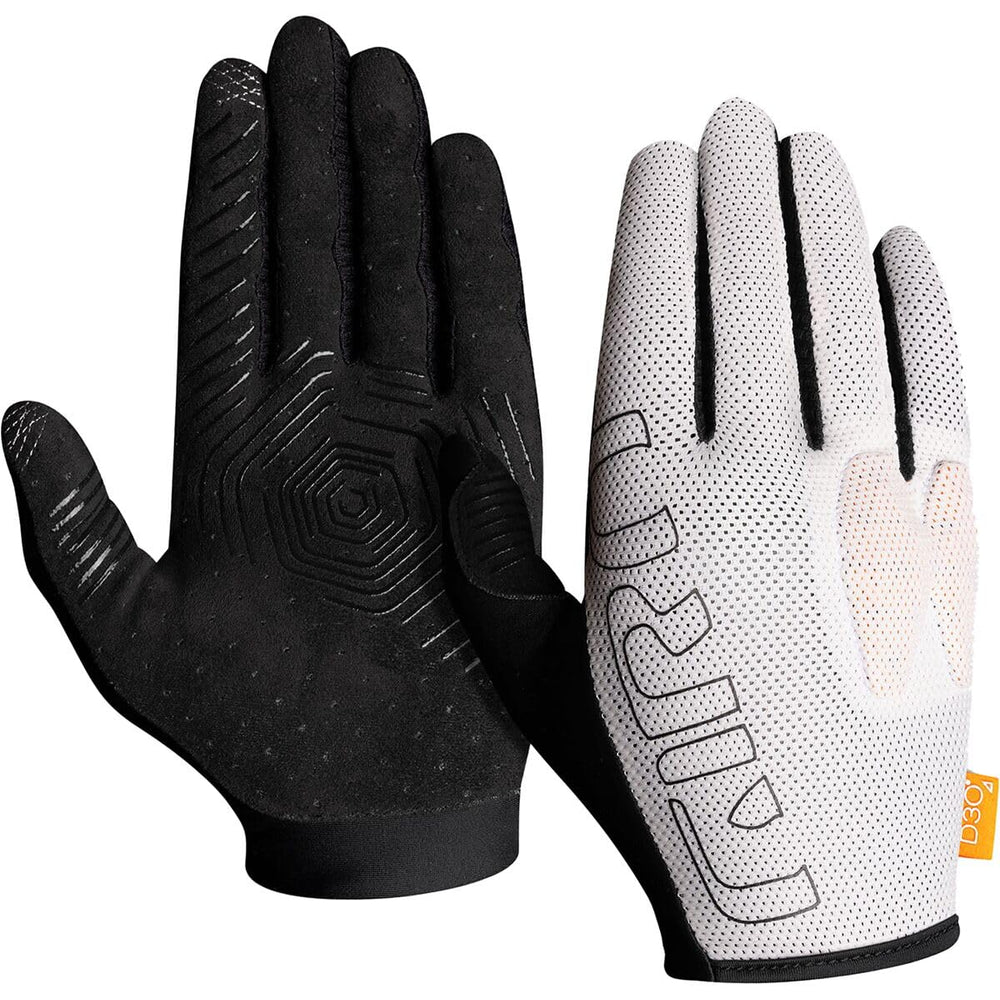 Giro Rodeo Dirt Gloves white knuckle area with D3O Ghost protection for impact defense.