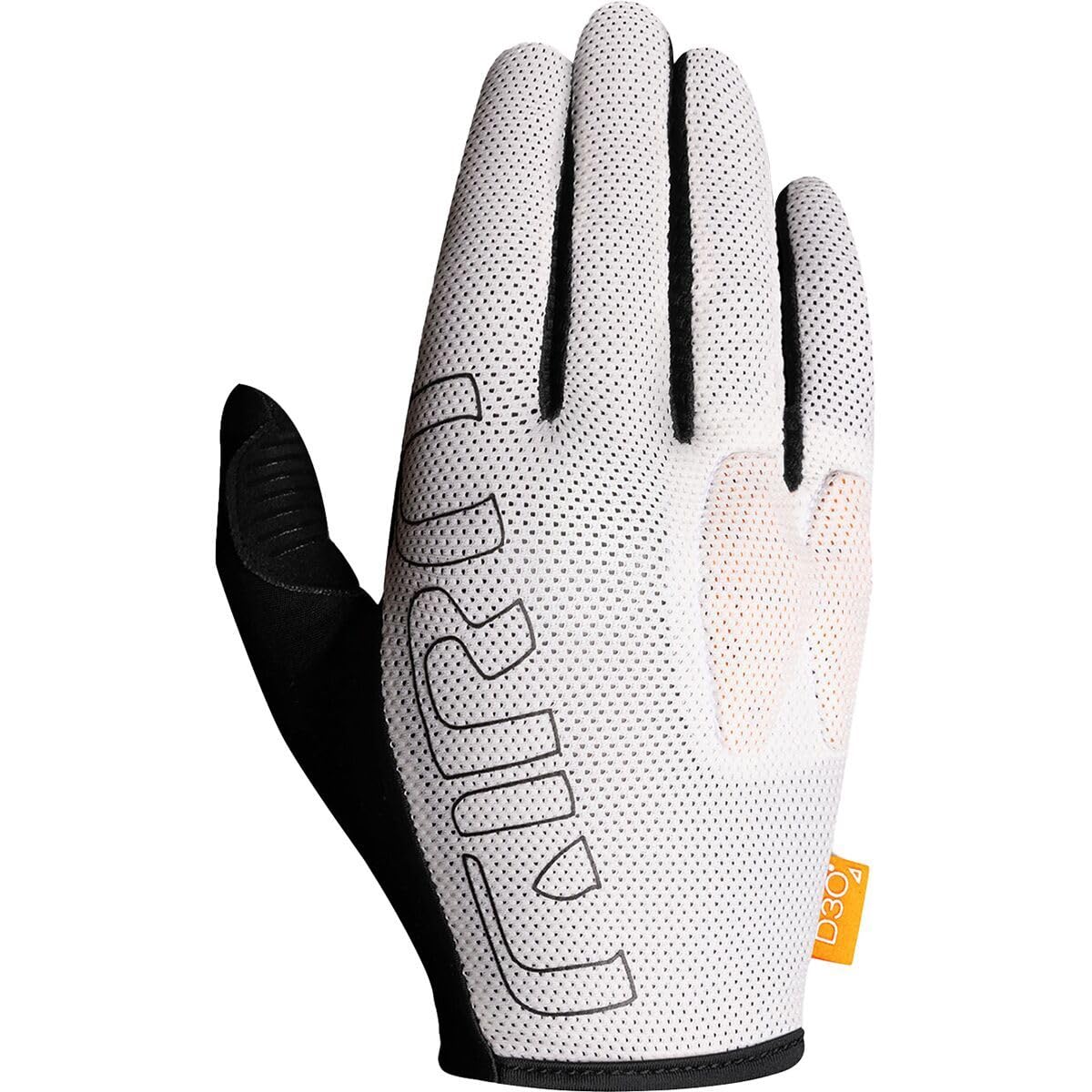 Giro Rodeo Dirt Gloves white palm close-up showing grip and AX Suede palm.