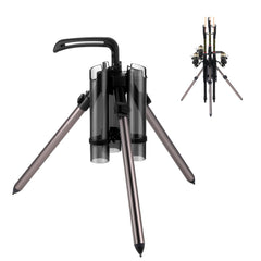 Gisafai fishing rod carrier tripod stand with three legs