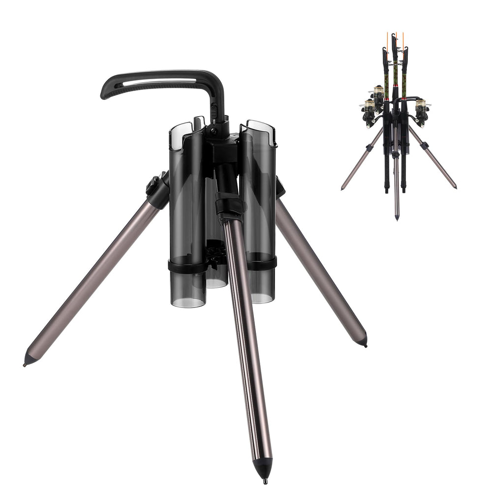 Gisafai fishing rod carrier folded for compact storage in the trunk