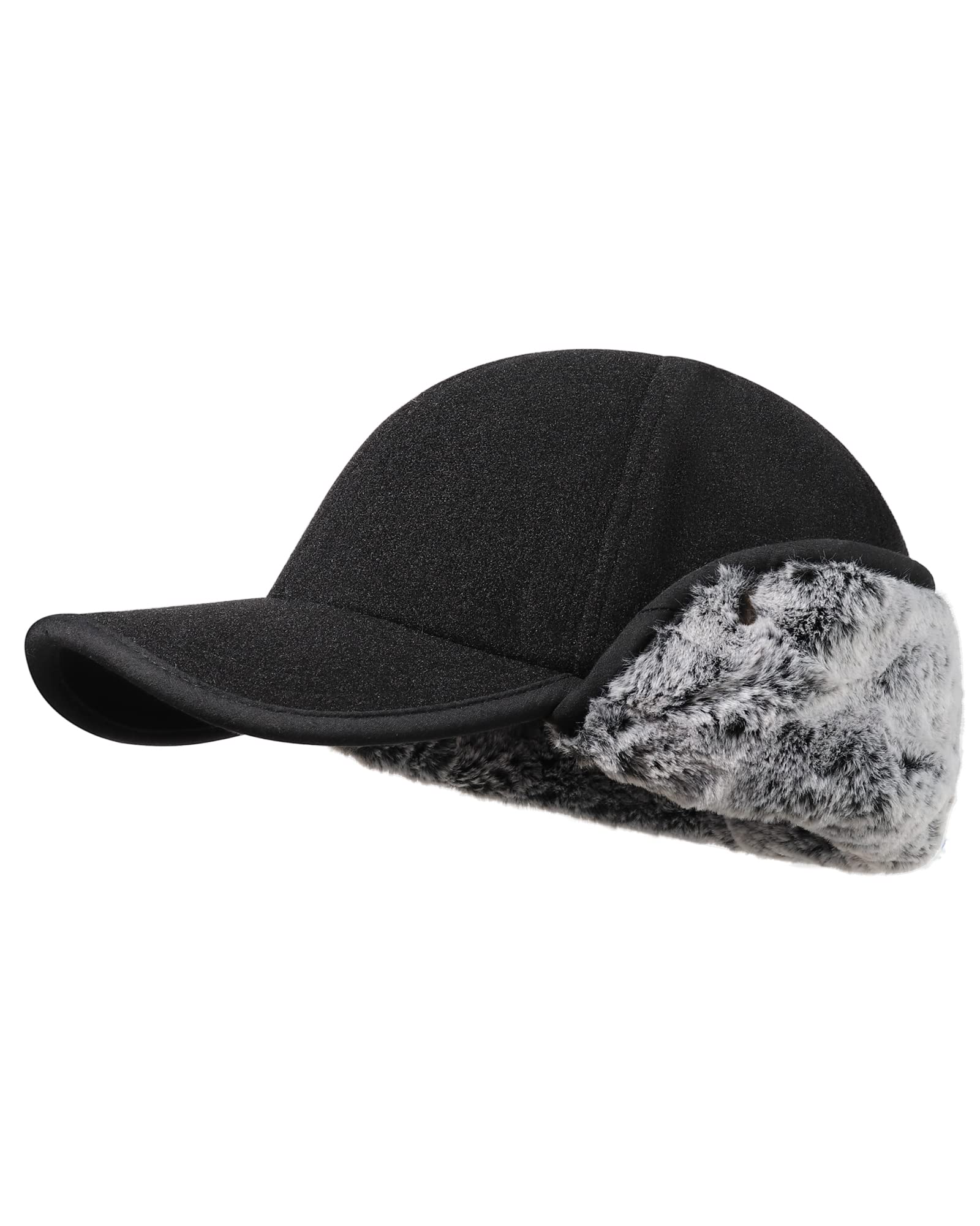 Gisdanchz winter wool baseball hat front view shows classic design and all-day warmth.