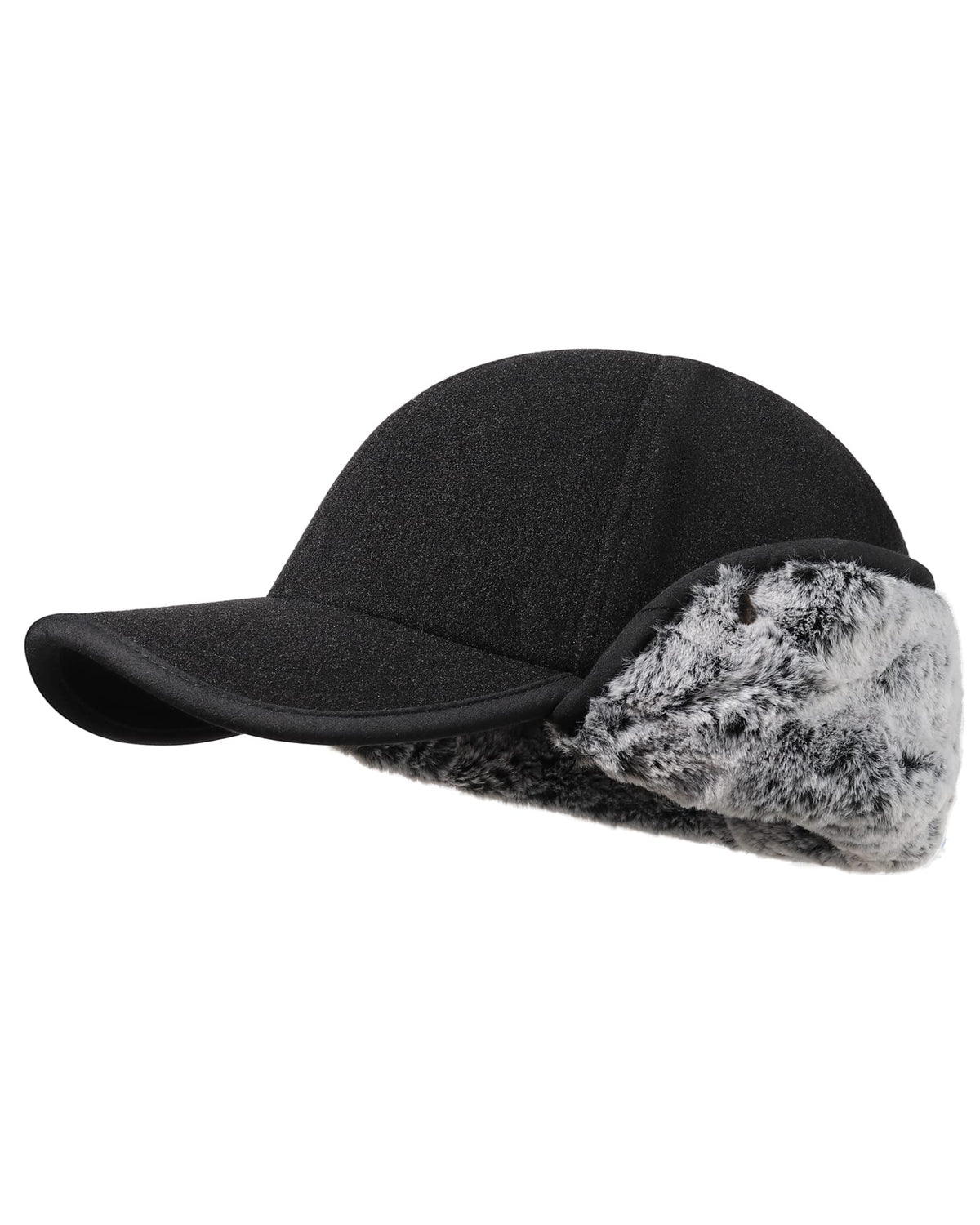 Gisdanchz winter wool baseball hat front view shows classic design and all-day warmth.