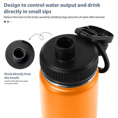 GJV 24oz bottle with leak-proof cap to prevent spills during travel.