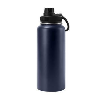 GJV 32oz bottle with handle in stainless steel for easy carrying.