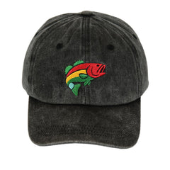 GJYCHL fishing hat with Fish On embroidery on the front for outdoor style.