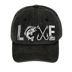 GJYCHL Fishing Hat with Fish On embroidery on the front for casual outdoor style