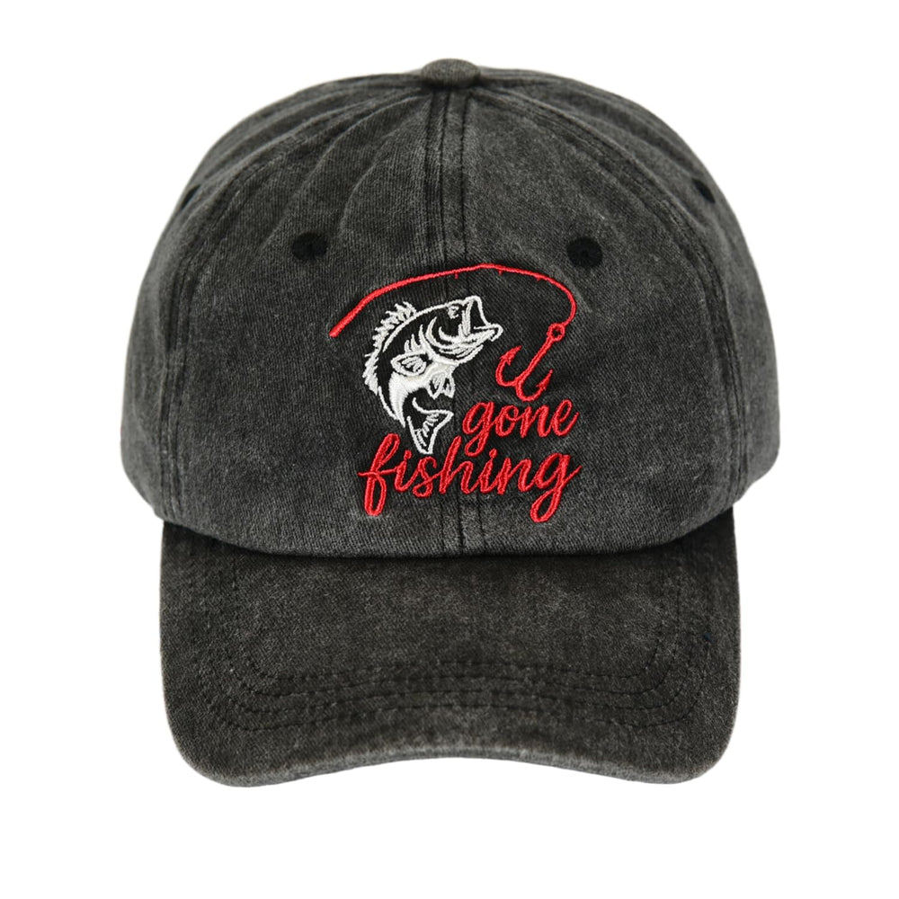 GJYCHL Fishing Hat front embroidery detail for durable, stylish everyday wear