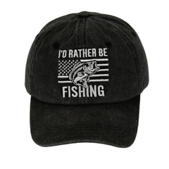 GJYCHL fishing hat front embroidery showcases durable, stylish detail for anglers.