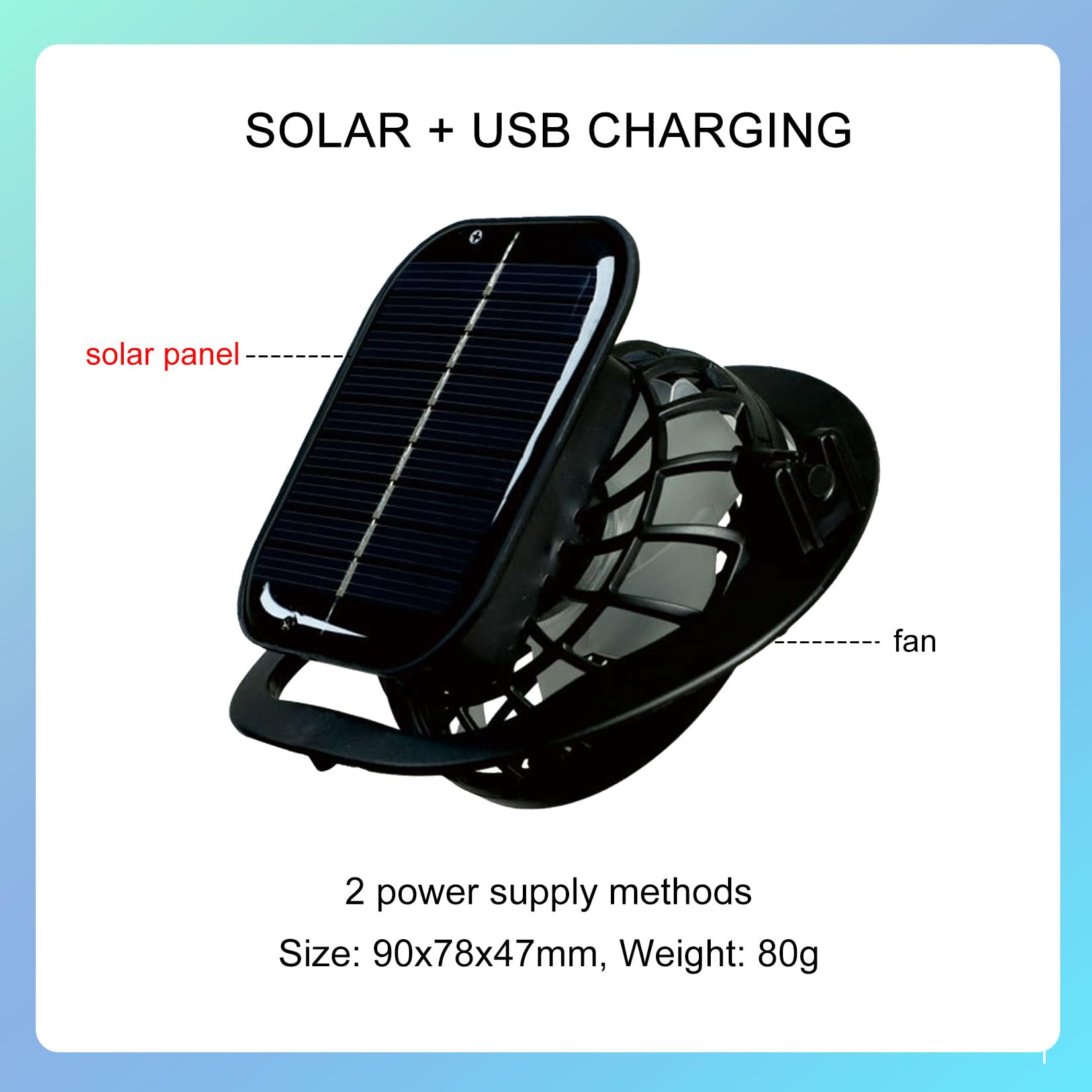 GL SUIT sun hat with solar fans side view showing integrated airflow.