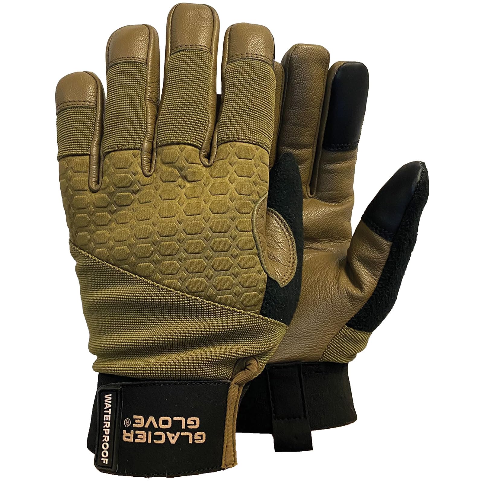 Glacier Glove Alaska Pro waterproof gloves protect hands in rain with breathability.
