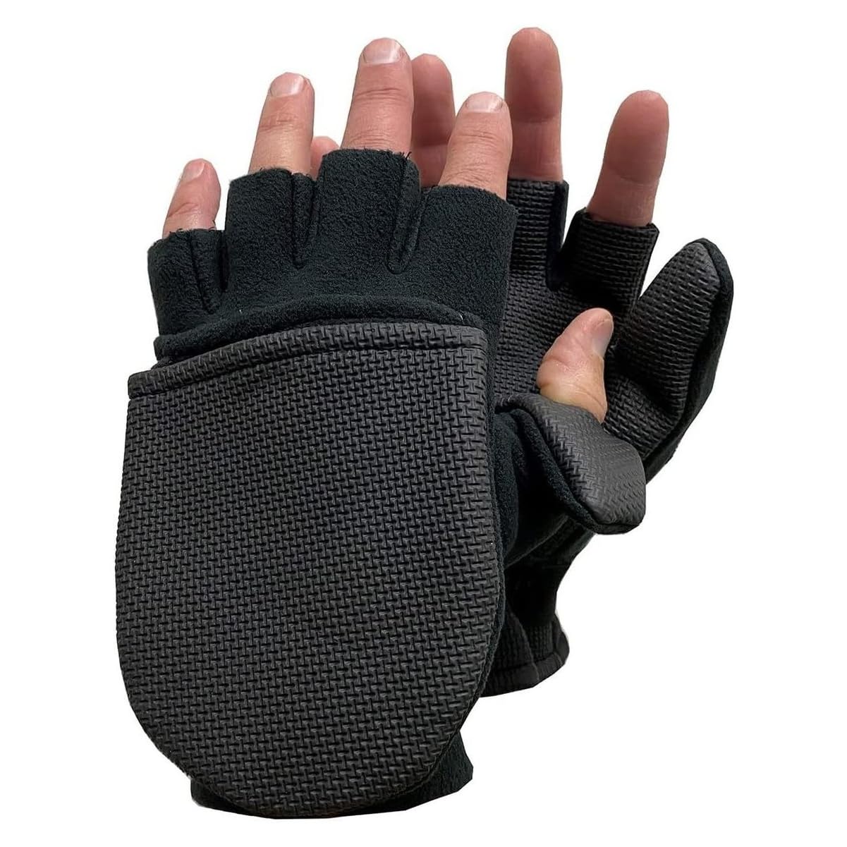 Glacier Glove Alaska River Flip Mitt front view showing warm fleece and grip.