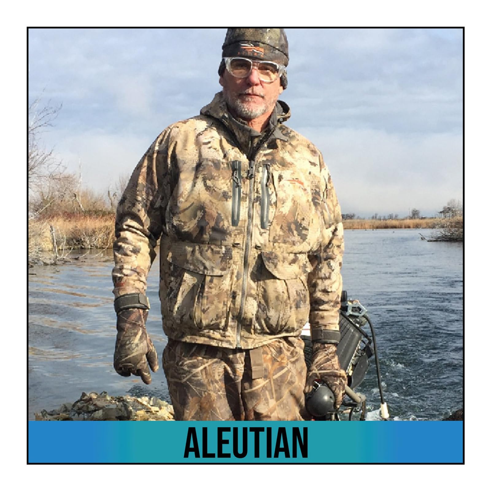 Glacier Glove Aleutian blind stitched and glued seams keep hands dry in wet weather
