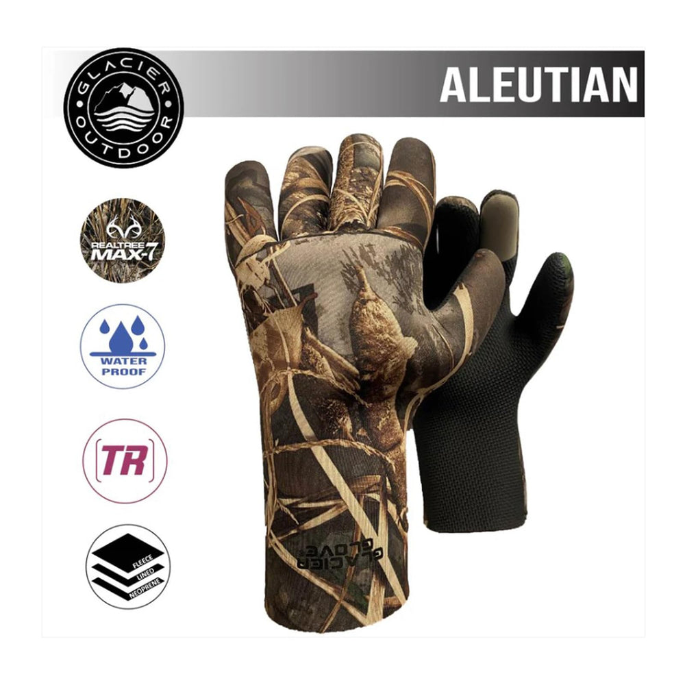 Glacier Glove Aleutian TouchRite fingertips offer low friction control for easy trigger action