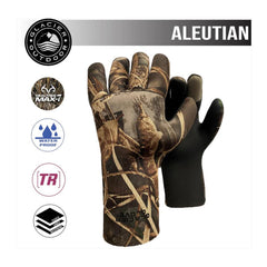 Glacier Glove Aleutian TouchRite fingertips offer low friction control for easy trigger action
