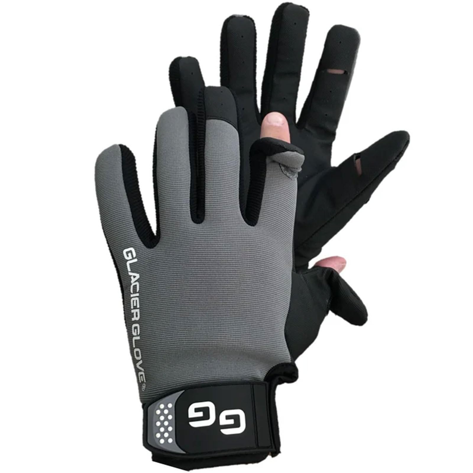 Glacier Glove Elite Angler with tacky palm offering secure grip on wet gear