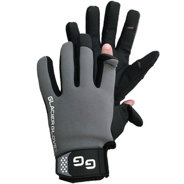Glacier Glove Elite Angler with slit-finger design enabling precise casting.