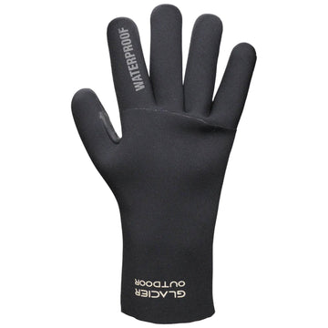 Glacier Glove HydroGrip Max waterproof seams detail demonstrates 100% water resistance for wet outings.
