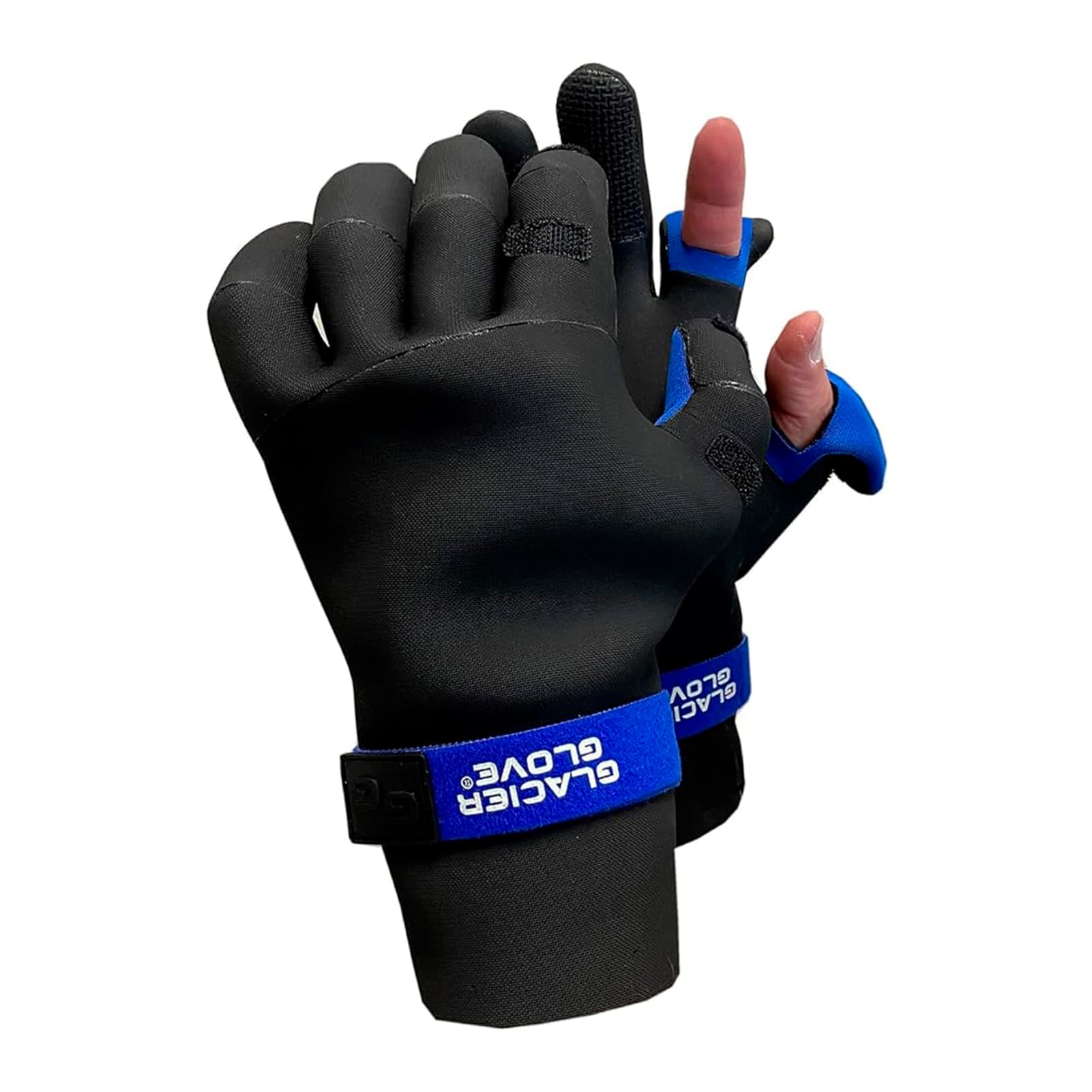 Glacier Glove Unisex Pro Angler front view showing 2mm Techline neoprene waterproof design