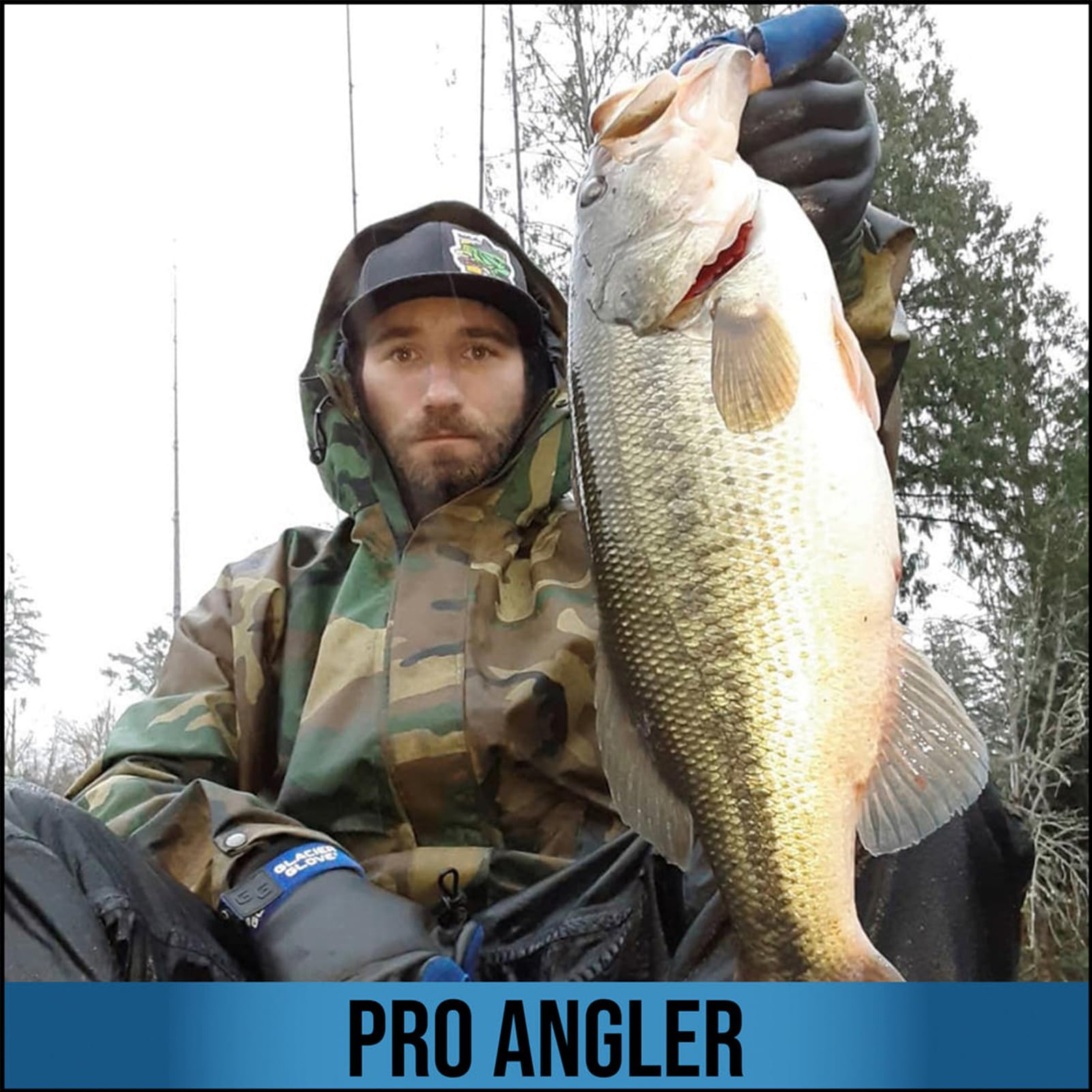 Glacier Glove Pro Angler worn for boating in icy weather