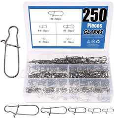 Snap size #1-40lbs 0.6 inch stainless steel duo lock snap