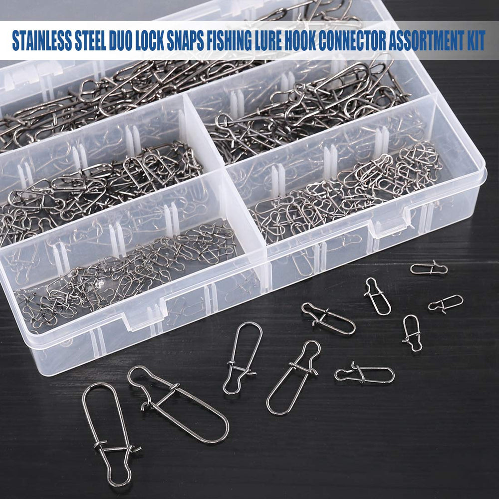 Snap size #4-77lbs 0.9 inch stainless steel duo lock snap