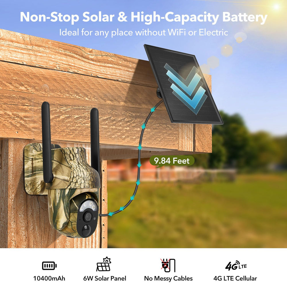 GLEEMALL trail camera two-way audio supports real-time conversations on-site.