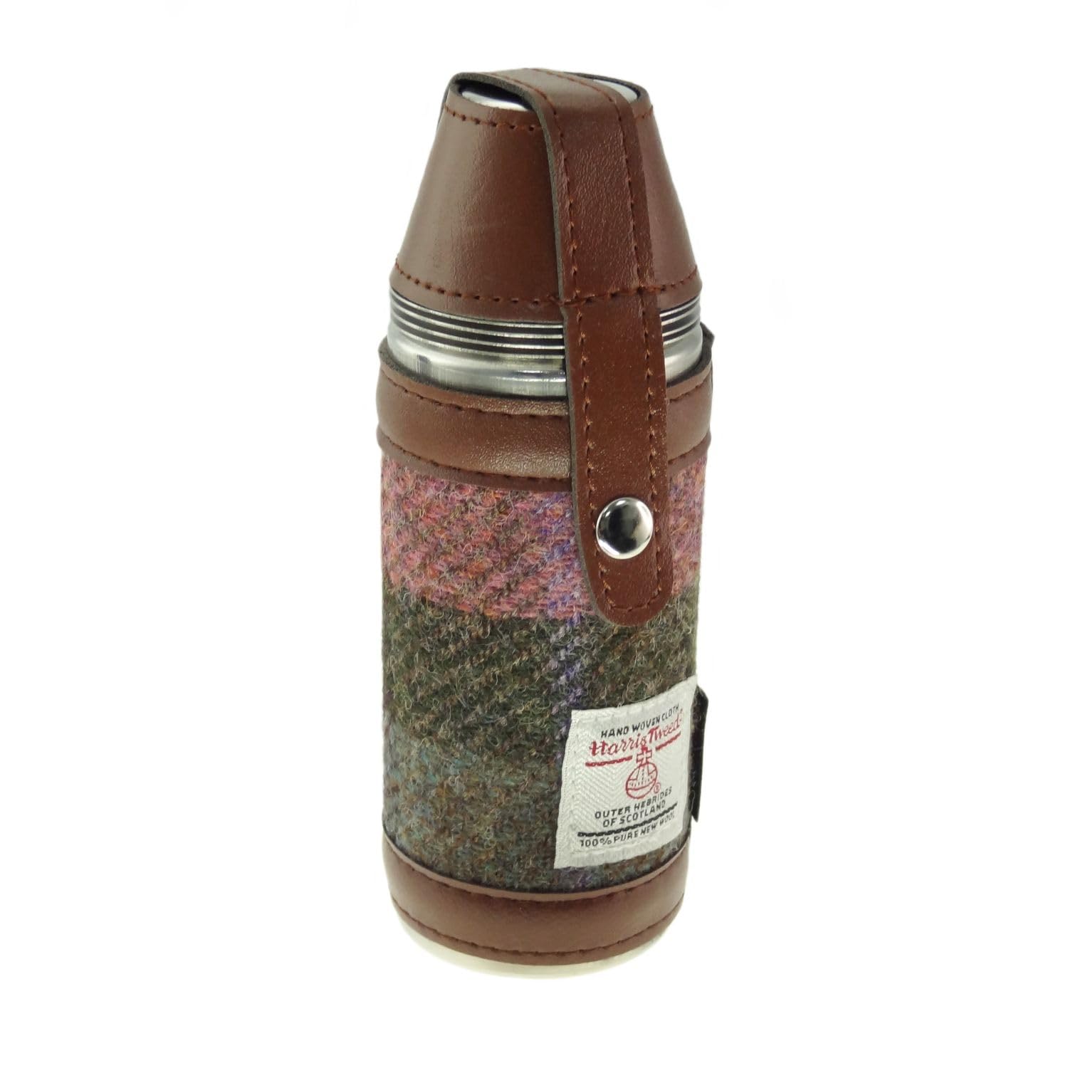 Glen Appin Harris Tweed hunting flask boxed presentation for outdoor use
