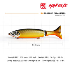 Close-up of lure color option for clear water conditions