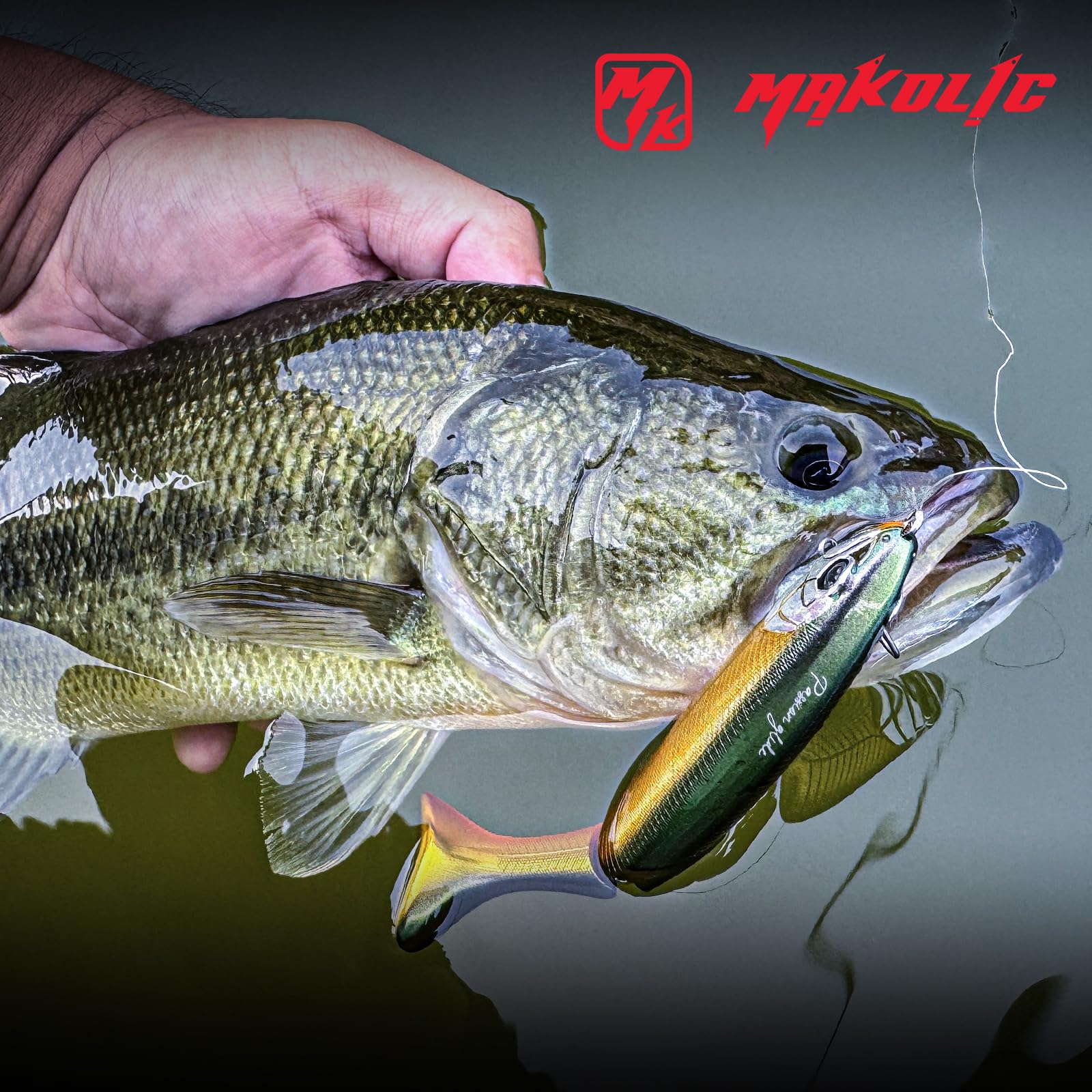 Well-balanced wake bait weight for long, accurate casts