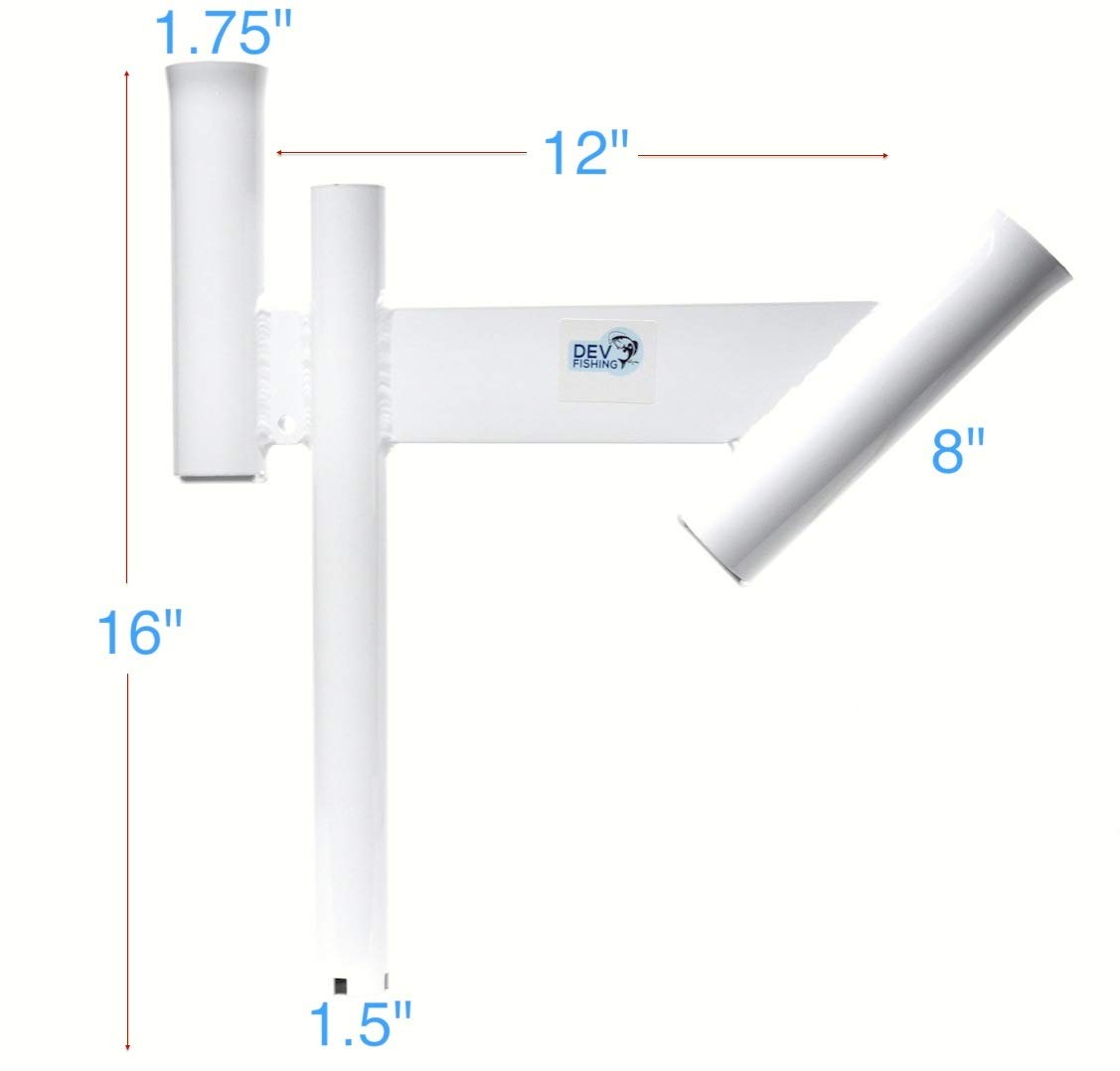 Glide Gear teaser dredge angled placement improves rod and line positioning.