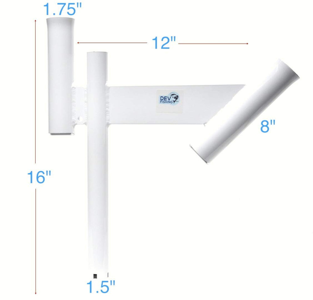 Glide Gear teaser dredge angled placement improves rod and line positioning.