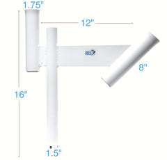 Glide Gear teaser dredge angled placement improves rod and line positioning.