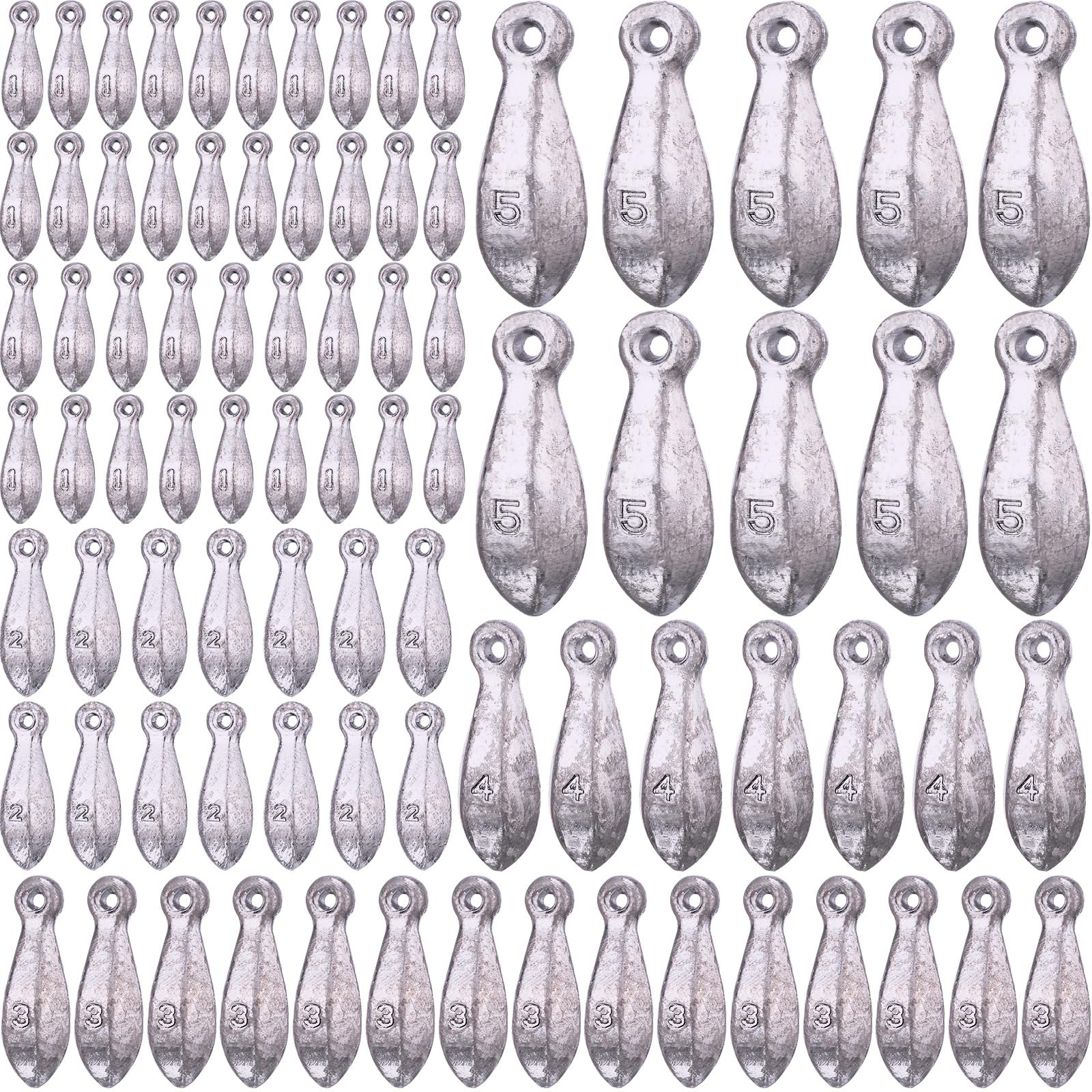 Glimin 66-piece fishing sinkers 1 oz