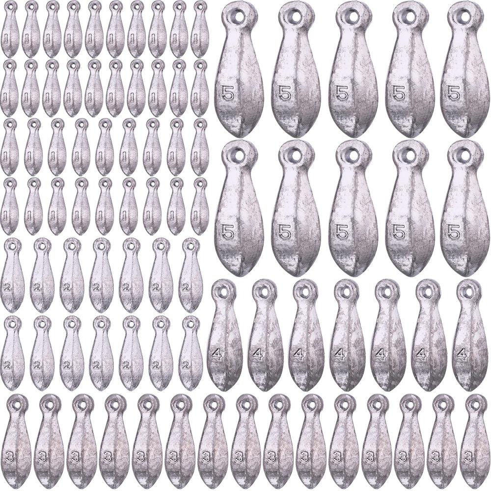 Glimin 66-piece fishing sinkers 1 oz