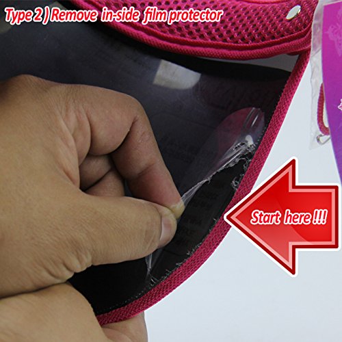 GLJ Trading sun visor UV hat red packable design; folds easily for bags.