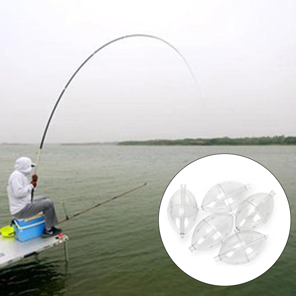 Gllehkt oval float demonstrates water-fill method to adjust buoyancy.