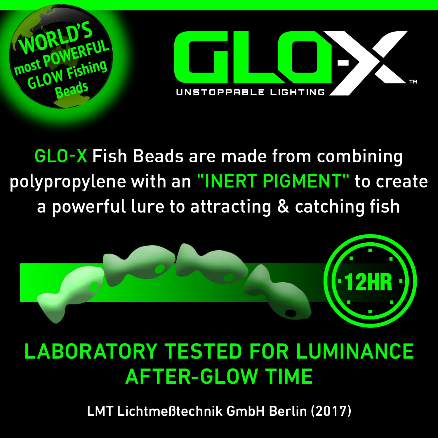 Angler using GLO-X glow lure beads in freshwater and saltwater