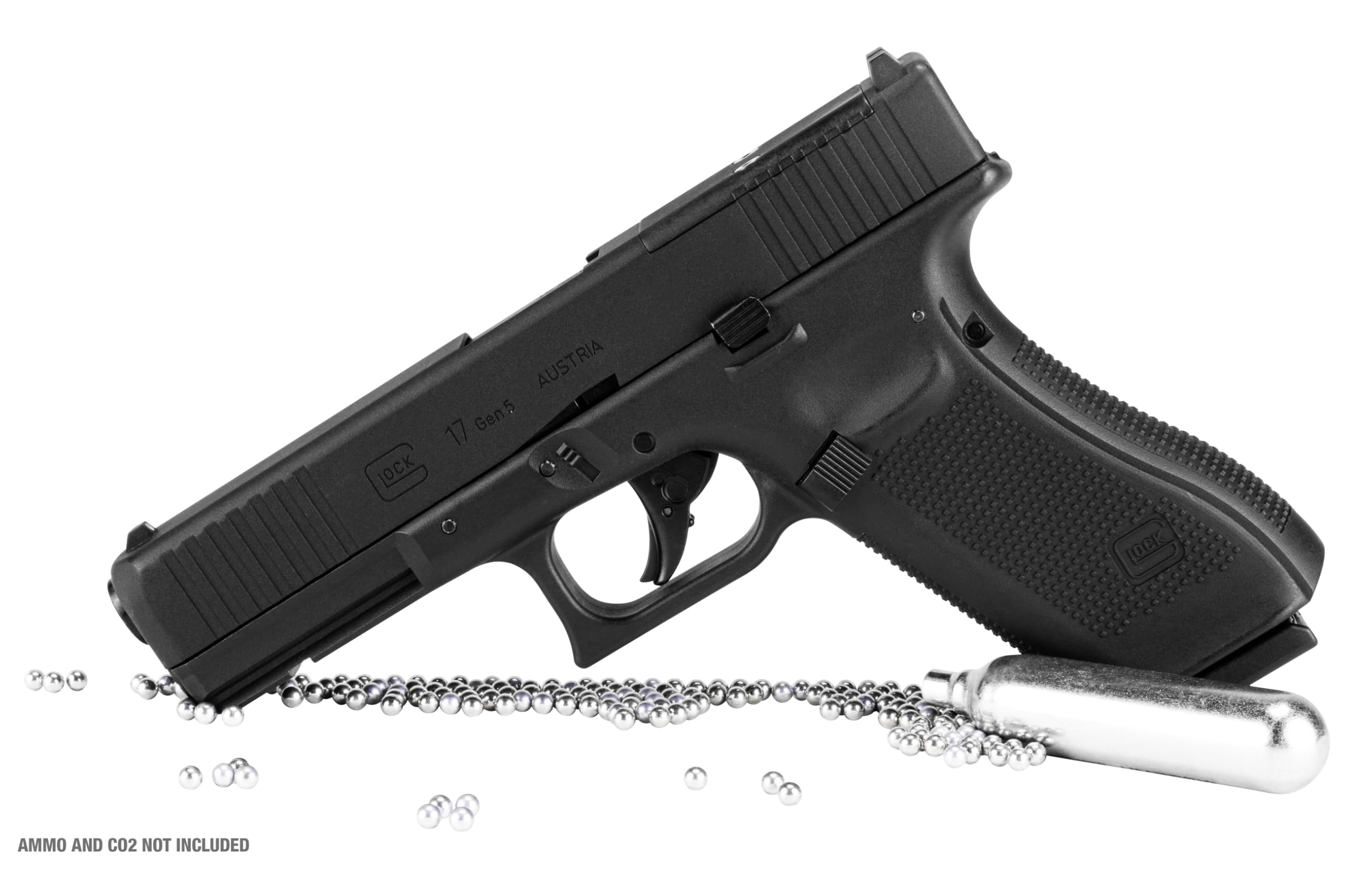 Overall dimensions and build of Glock 17 Gen 5 MOS blowback BB pistol