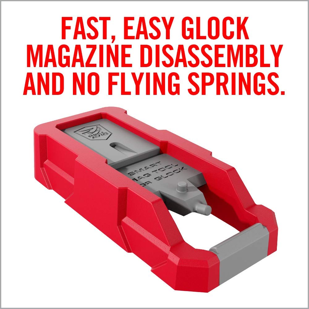 Spring capture feature of Mag Plate Tool for safe disassembly