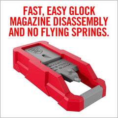 Spring capture feature of Mag Plate Tool for safe disassembly