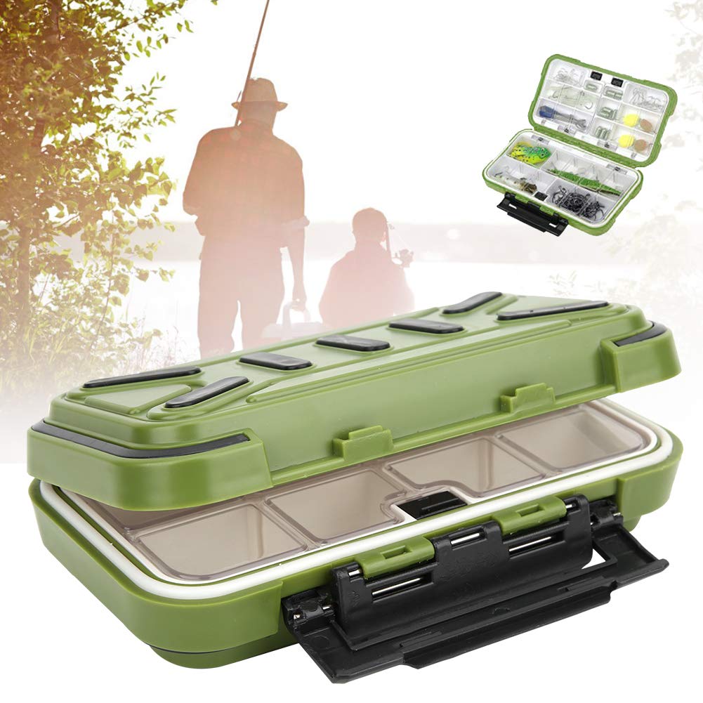 GLOGLOW ABS fishing tackle box with shockproof protection keeps gear safe during transport.