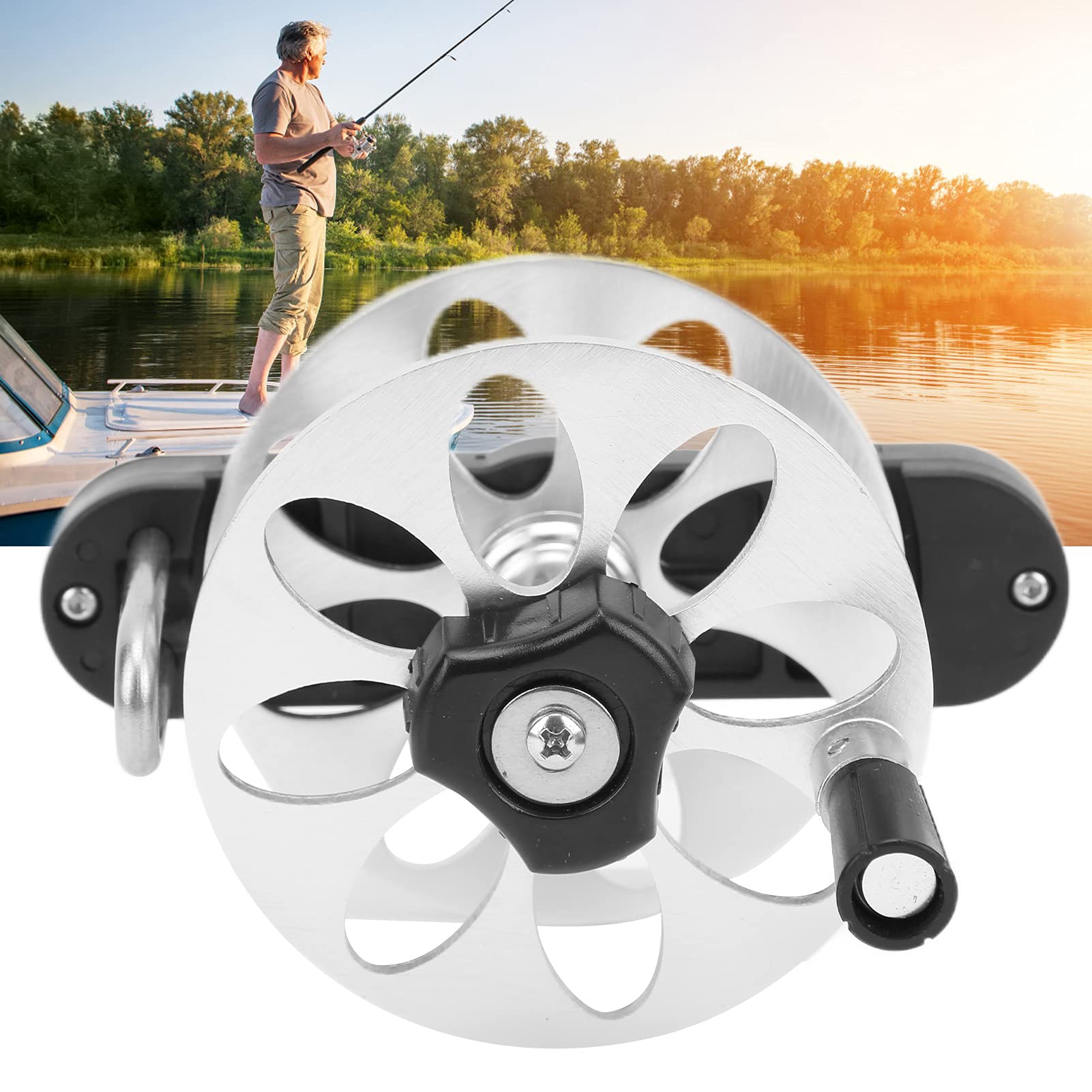 Durable aluminum alloy body resists marine wear for lasting performance.