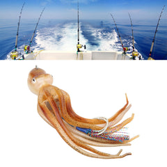 GLOGLOW octopus lure in action with fluttering tentacles underwater
