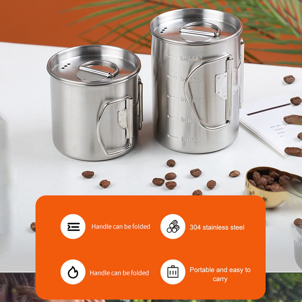 Glomora 350ml cup with lid for tea or coffee on the trail.